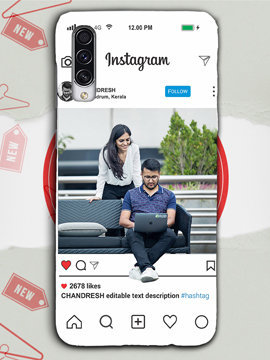 Instagram Love Redmi Note 9 Pro Mobile Cover 